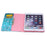 Pattern Printing Leather Wallet Cover With Stand for iPad mini 1 2 3 - Tree with Flowers - 4