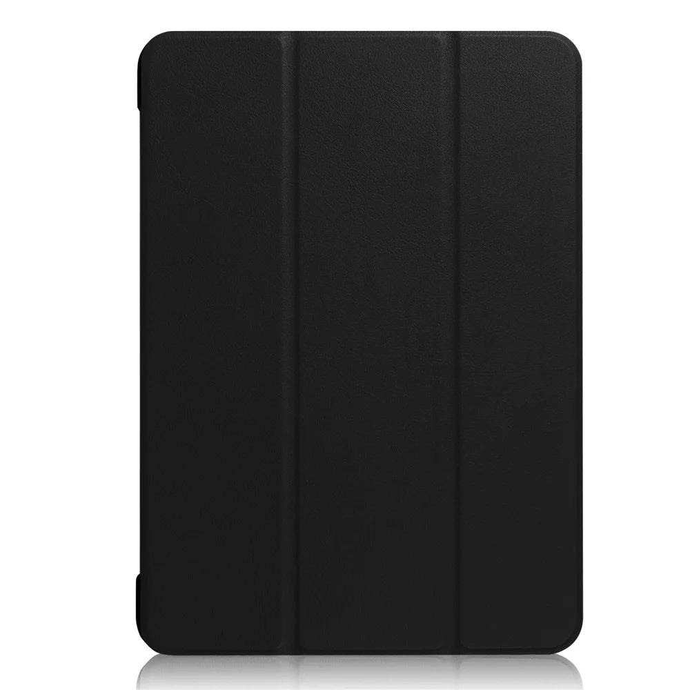 For iPad Pro 10.5 inch (2017)/Air 10.5 inch (2019) Slim Shockproof Case Tri-fold Stand PU Leather Tablet Cover Protector - Black - 2