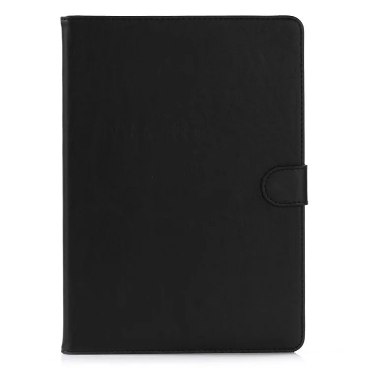 For iPad 9.7 (2018) / (2017) Retro Crazy Horse Texture Leather Tablet Case Corner Protection Folio Standing Cover - Black - 2