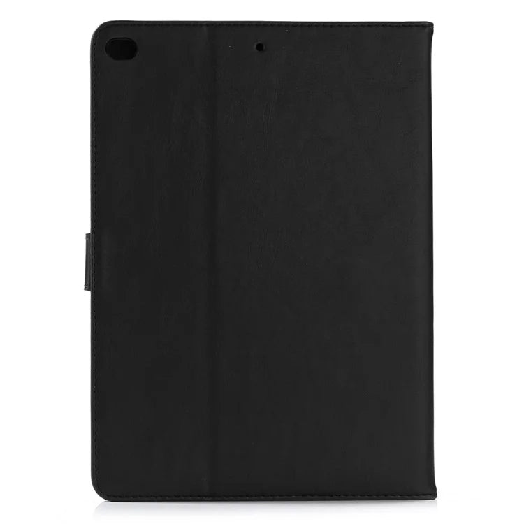 For iPad 9.7 (2018) / (2017) Retro Crazy Horse Texture Leather Tablet Case Corner Protection Folio Standing Cover - Black - 3