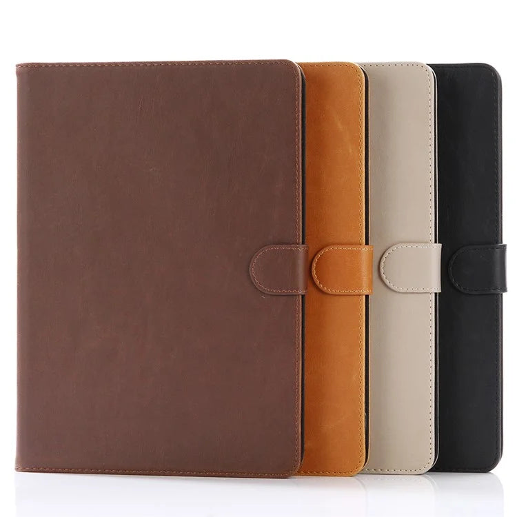 For iPad 9.7 (2018) / (2017) Retro Crazy Horse Texture Leather Tablet Case Corner Protection Folio Standing Cover - Black - 7