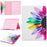 Pattern Printing Wallet Leather Stand Tablet Casing for iPad 9.7 (2018) / 9.7 (2017) - Colorful Petals - 1