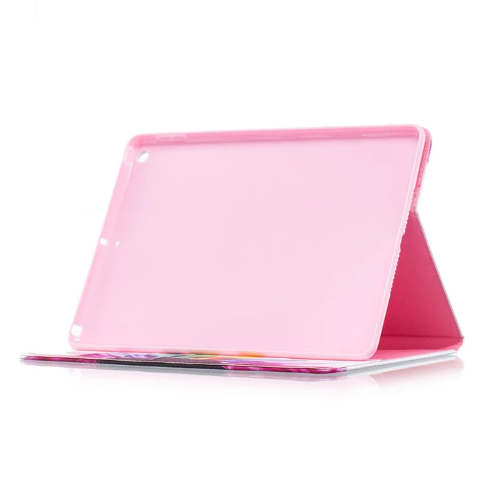 Pattern Printing Wallet Leather Stand Tablet Casing for iPad 9.7 (2018) / 9.7 (2017) - Colorful Petals - 5