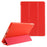 Scratch-Resistant PU Leather + Soft Silicone Back Shell Tri-fold Stand Cover for iPad 9.7-inch (2018)/(2017) - Red - 1