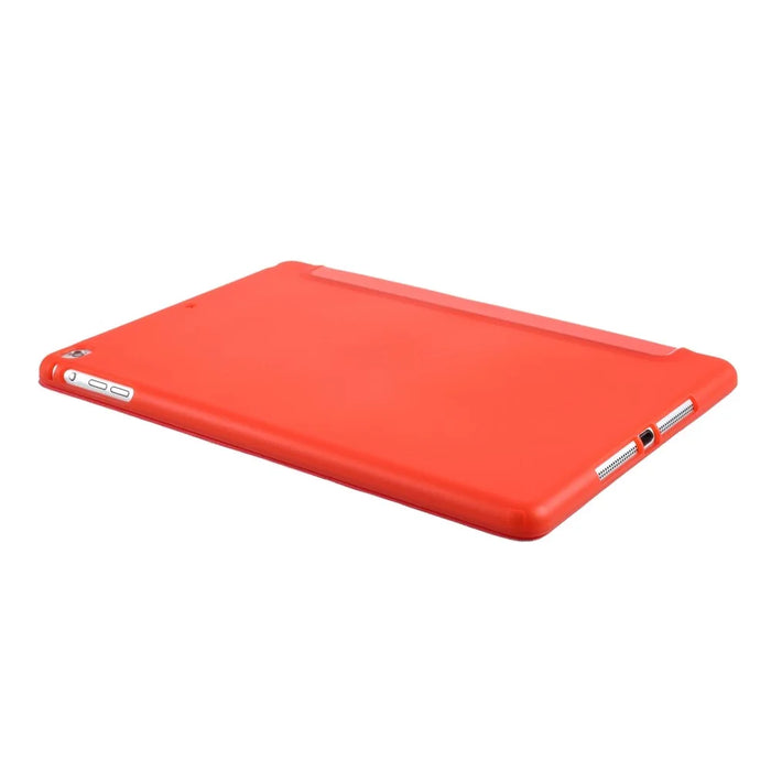 Scratch-Resistant PU Leather + Soft Silicone Back Shell Tri-fold Stand Cover for iPad 9.7-inch (2018)/(2017) - Red - 6