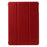 For iPad 9.7-inch (2018) / (2017) Tablet Cover Tri-Fold Stand PU Leather + PC Protective Case - Red - 2