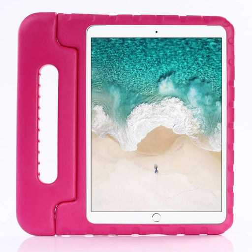 EVA Case for iPad 10.2 (2021) / (2020) / (2019) / Air 10.5 inch (2019) / Pro 10.5 inch (2017) Shockproof Kids Safe Handle Kickstand Cover - Rose - 2