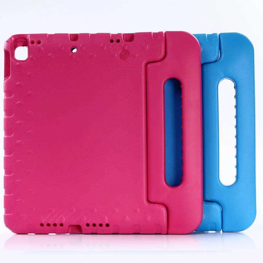 EVA Case for iPad 10.2 (2021) / (2020) / (2019) / Air 10.5 inch (2019) / Pro 10.5 inch (2017) Shockproof Kids Safe Handle Kickstand Cover - Rose - 3