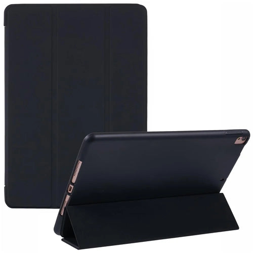 Tri-fold Stand Leather Smart Case for iPad Air 10.5 (2019)/Pro 10.5 (2017) - Black - 1