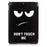 Pattern Printing Tri-fold Stand PU Leather Case Shell for iPad 9.7 (2018) / 9.7 (2017) - Do Not Touch Me - 3
