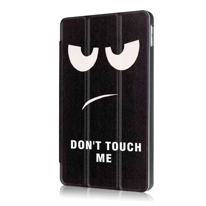 Pattern Printing Tri-fold Stand PU Leather Case Shell for iPad 9.7 (2018) / 9.7 (2017) - Do Not Touch Me - 4