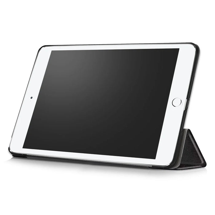 Pattern Printing Tri-fold Stand PU Leather Case Shell for iPad 9.7 (2018) / 9.7 (2017) - Do Not Touch Me - 5