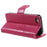 Imprint Tree Owl Magnetic Wallet PU Leather Stand Cover for iPhone 5 / 5s / SE - Rose - 5