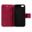 Imprint Tree Owl Magnetic Wallet PU Leather Stand Cover for iPhone 5 / 5s / SE - Rose - 7