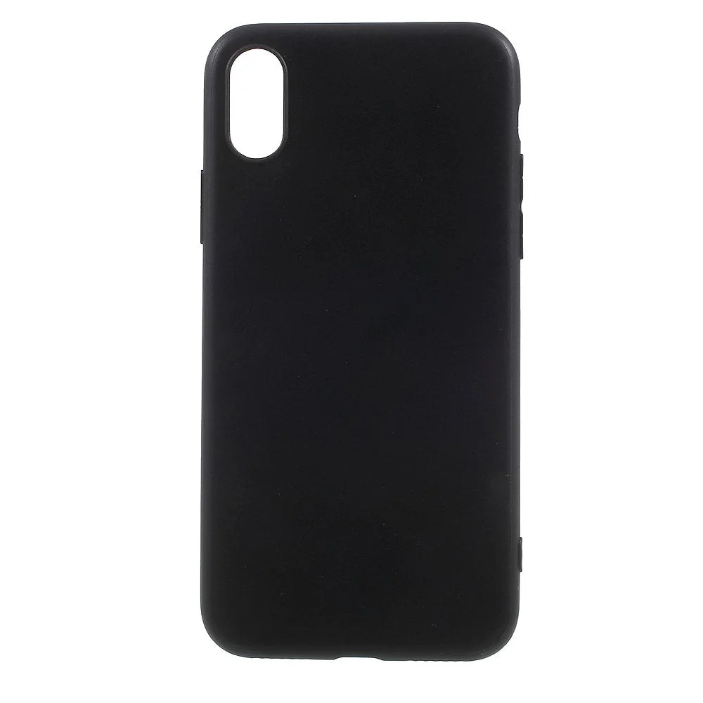 Matte Anti-fingerprint TPU Phone Case for iPhone XS / X/Ten 5.8 inch - Black - 1