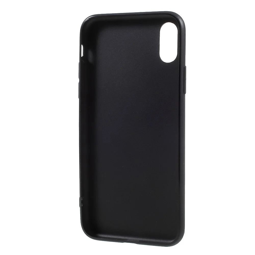 Matte Anti-fingerprint TPU Phone Case for iPhone XS / X/Ten 5.8 inch - Black - 3
