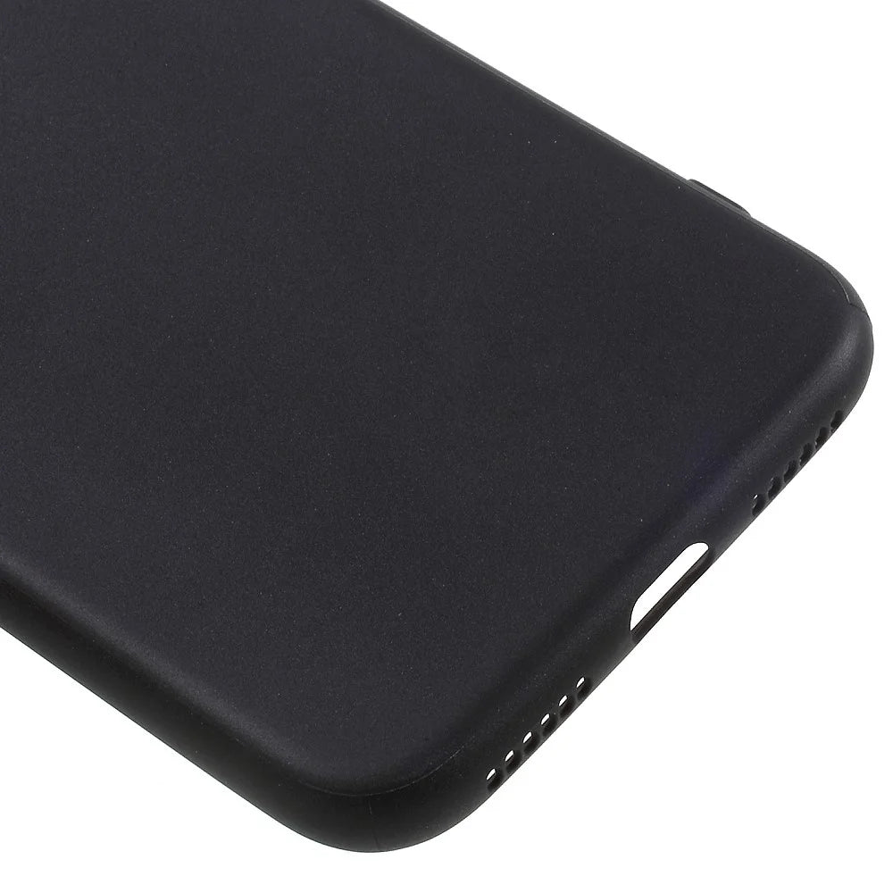 Matte Anti-fingerprint TPU Phone Case for iPhone XS / X/Ten 5.8 inch - Black - 5