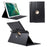 For iPad Pro 12.9-inch (2017) Litchi Texture Leather Tablet Cover 360-Degree Swivel Stand Shell - Black - 1