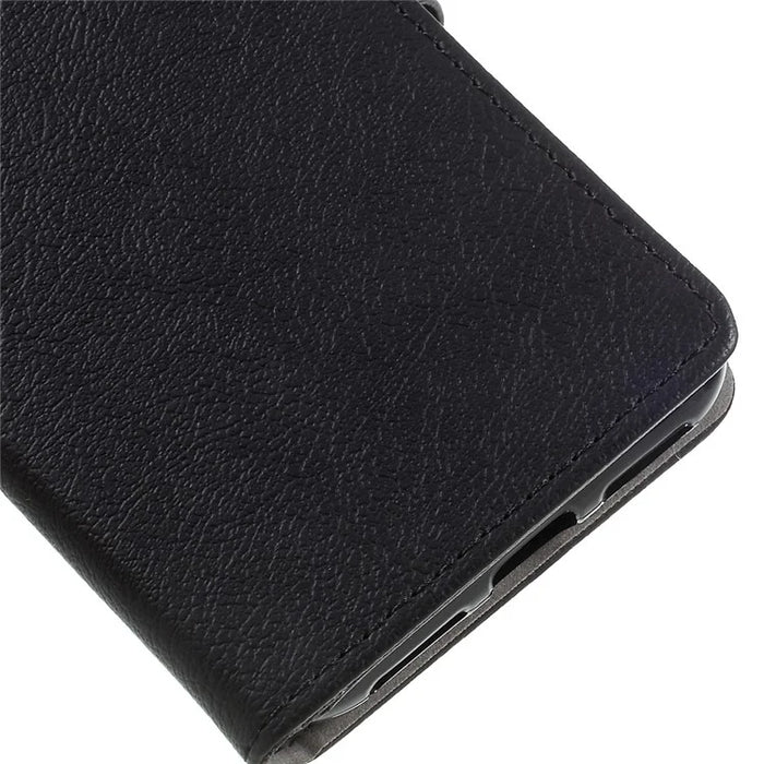For iPhone XS / X/10 5.8 inch Leather Stand Wallet Mobile Phone Case - Black - 6