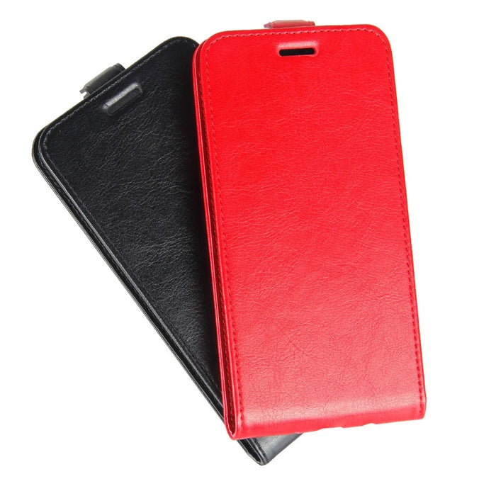 Crazy Horse Texture Vertical Flip Leather Cover for iPhone X/XS 5.8-inch - Black - 6