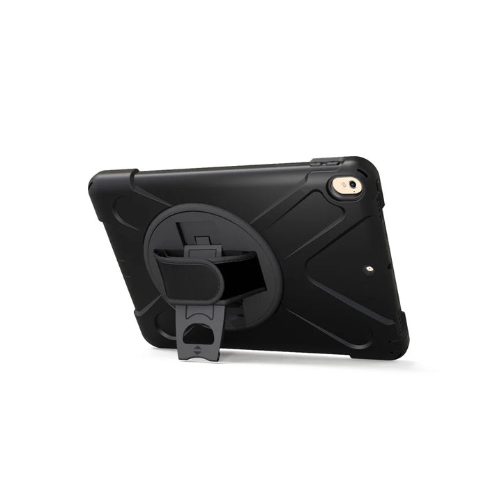 360 Degree Swivel Kickstand PC + Silicone Combo Case with Hand Holder Strap for iPad Air 10.5 (2019) / Pro 10.5 (2017) - Black - 2