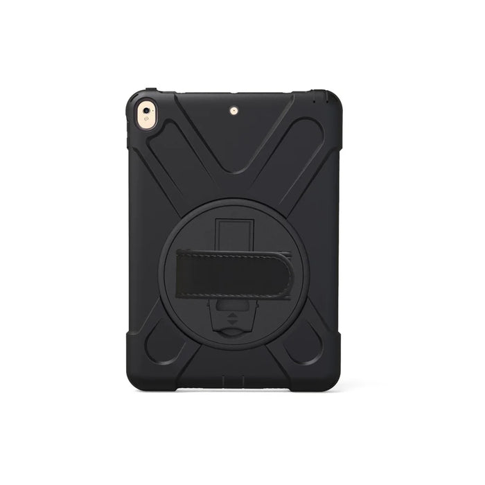 360 Degree Swivel Kickstand PC + Silicone Combo Case with Hand Holder Strap for iPad Air 10.5 (2019) / Pro 10.5 (2017) - Black - 3