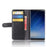 For Samsung Galaxy Note 8 Phone Cases Genuine Split Leather Wallet Mobile Cover Stand - Black - 5
