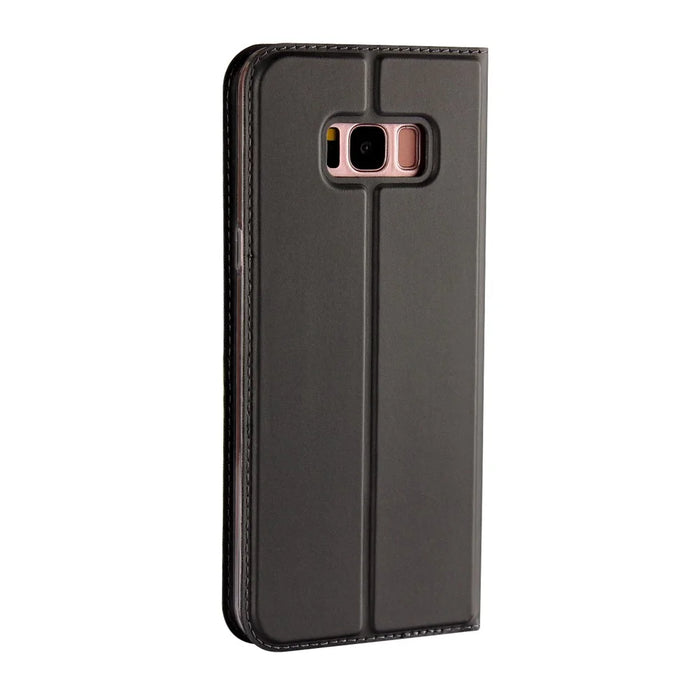Magnetic Leather Card Holder Case for Samsung Galaxy S8 G950 - Black - 2