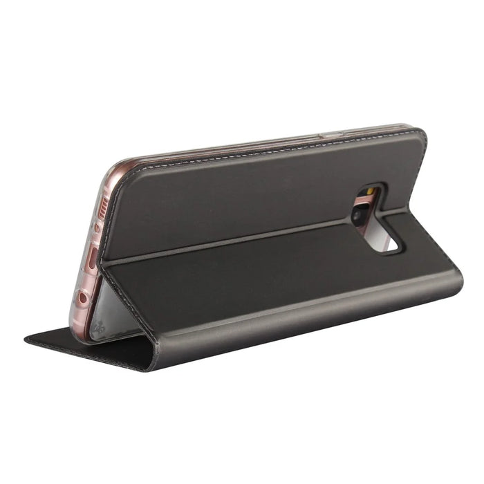Magnetic Leather Card Holder Case for Samsung Galaxy S8 G950 - Black - 3