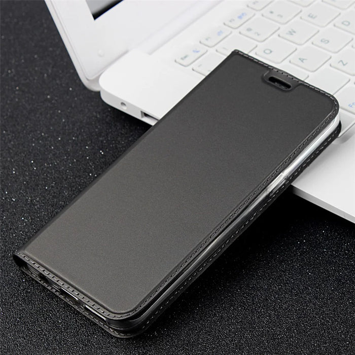 Magnetic Leather Card Holder Case for Samsung Galaxy S8 G950 - Black - 5