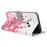 Pattern Printing PU Leather Magnetic Wallet Protective Phone Shell with Stand for Samsung Galaxy A8 (2018) - Peach Flower - 4