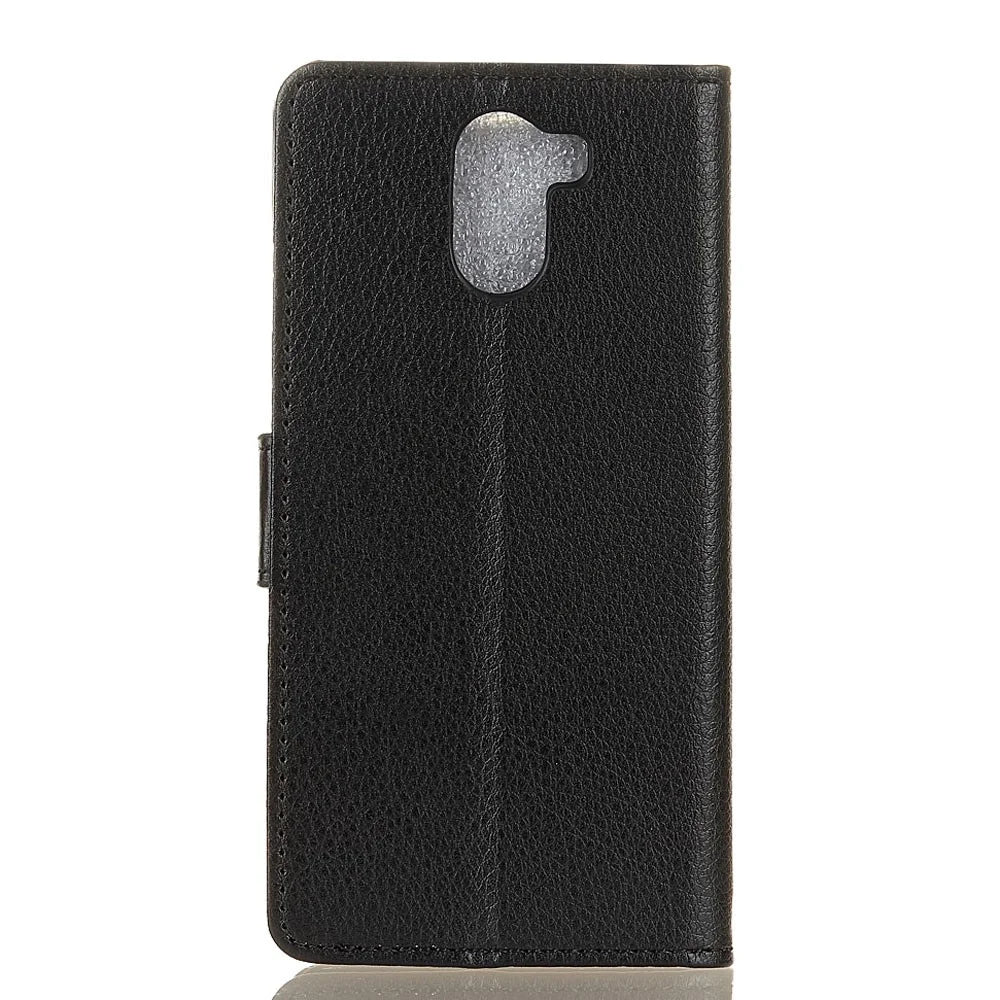 Litchi Texture Card Holder PU Leather Mobile Casing for Samsung Galaxy S9 Plus - Black - 2