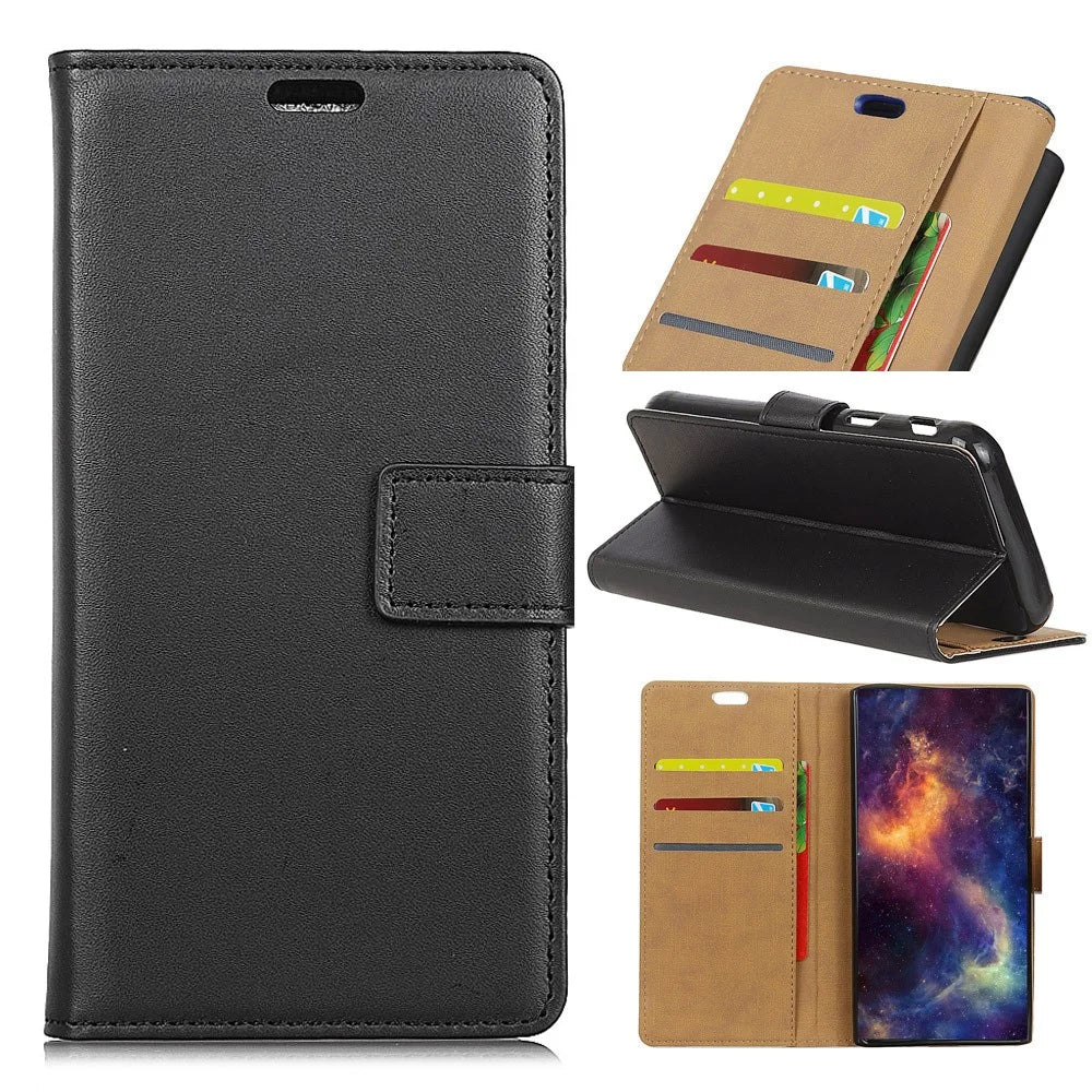 For Samsung Galaxy S9 G960 Folio Flip Stand Wallet Leather Case - Black - 1