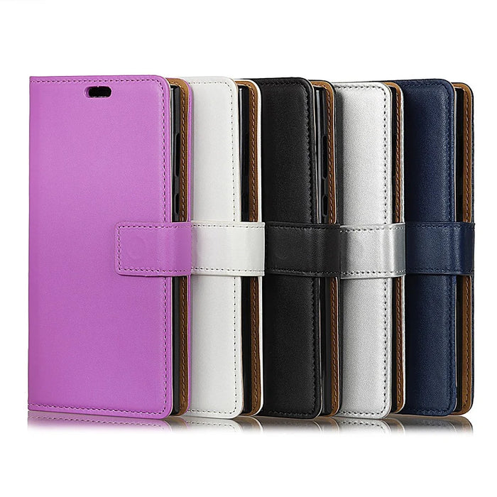 For Samsung Galaxy S9 G960 Folio Flip Stand Wallet Leather Case - Black - 7