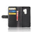 For Samsung Galaxy S9 G960 Phone Cases Genuine Split Leather Wallet Mobile Cover Stand - Black - 5