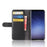 For Samsung Galaxy S9 G960 Phone Cases Genuine Split Leather Wallet Mobile Cover Stand - Black - 6