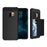 Slide Card Holder PC + TPU Hybrid Back Case for Samsung Galaxy S9 Plus G965 - Black - 1