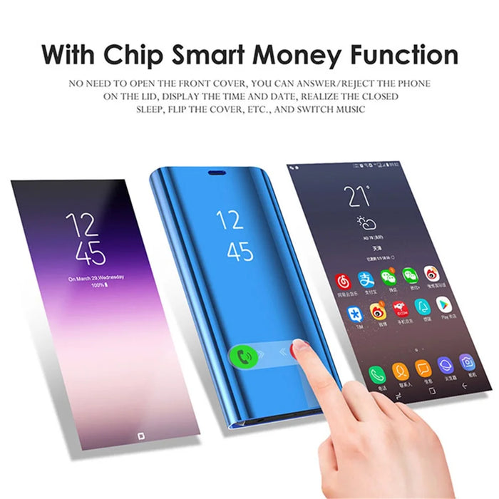 For Samsung Galaxy S9+ Flip Leather Cover with Stand Full Body Protective Phone Case - Black - 3