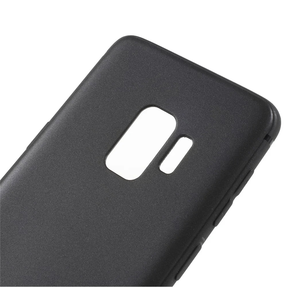 Matte Anti-scratch TPU Phone Case for Samsung Galaxy S9 - Black - 4