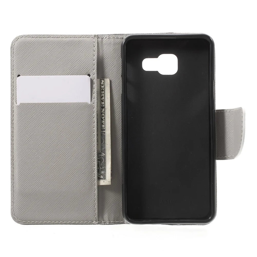 Card Holder Leather Case for Samsung Galaxy A3 SM-A310F (2016) - Do not Touch My Phone - 4