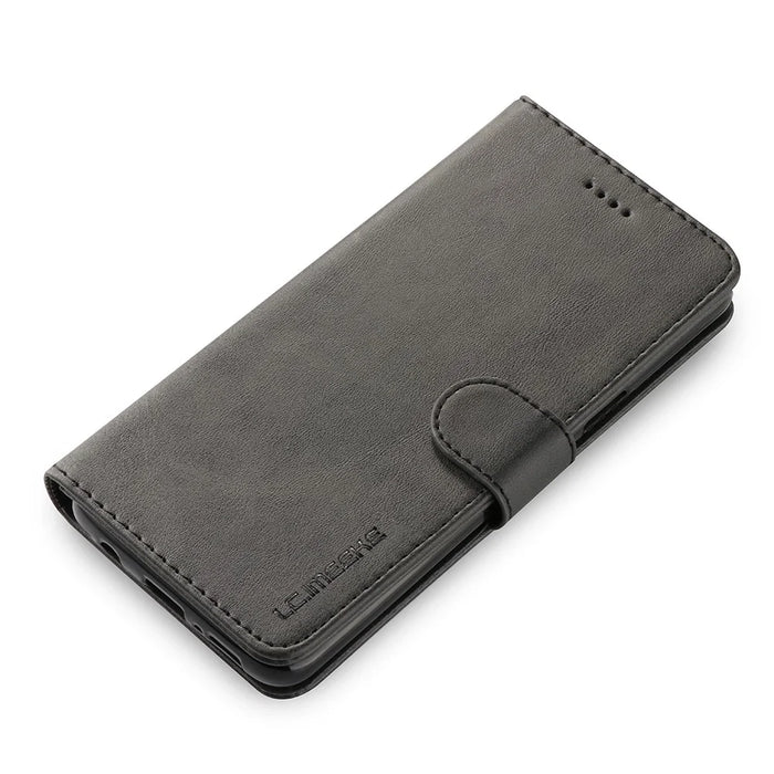 LC.IMEEKE TPU + PU Leather Case for Samsung Galaxy S9 SM-G960 with Wallet and Adjustable Stand Design - Black - 5