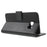 Litchi Wallet Stand Leather Case for Samsung Galaxy S7 - Black - 3