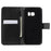 Litchi Wallet Stand Leather Case for Samsung Galaxy S7 - Black - 4