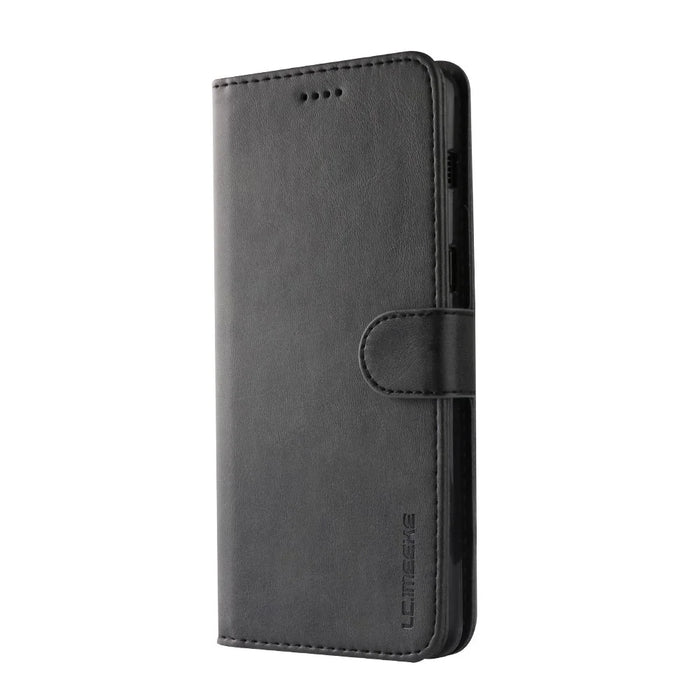 LC.IMEEKE Wallet Leather Stand Case for Samsung Galaxy A8 (2018) - Black - 5