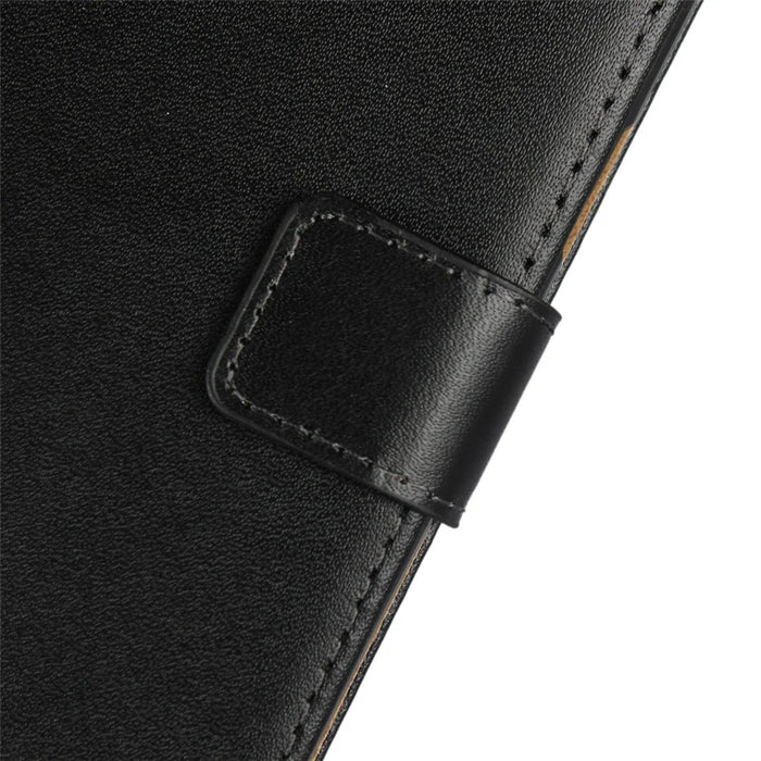 Premium Split Leather Phone Cover Case for Samsung Galaxy S9 G960 with Wallet Stand Functions - Black - 7