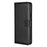 Split Leather Wallet Stand Mobile Phone Case for Samsung Galaxy S9 Plus SM-G965 - Black - 2