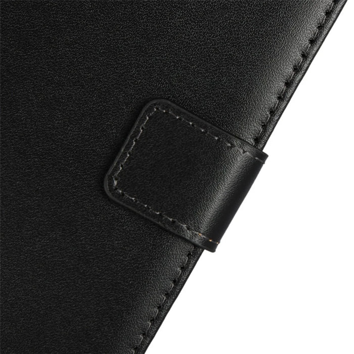 Split Leather Wallet Stand Mobile Phone Case for Samsung Galaxy S9 Plus SM-G965 - Black - 7