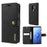 DG.MING For Samsung Galaxy S9+ SM-G965 Protective Phone Case Detachable 2-in-1 Split Leather Flip Cover with Wallet - Black - 1