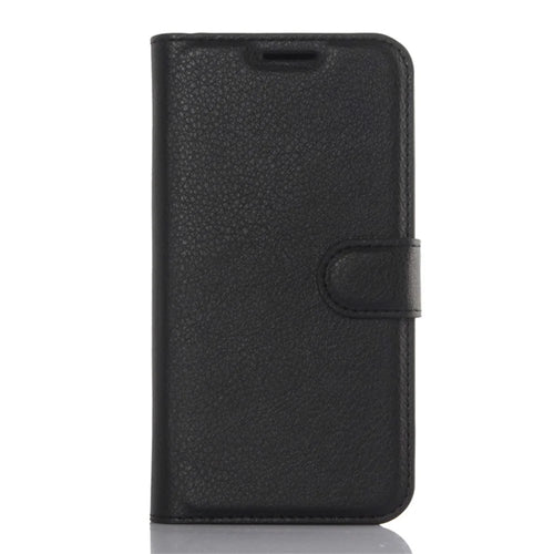 Litchi Texture Wallet Leather Cover Protector for Samsung Galaxy S7 Multiple Colors Cell Phone Accessory - Black - 1