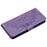 Imprint Butterfly Flower Wallet Leather Stand Case for Samsung Galaxy S9+ SM-G965 - Purple - 5